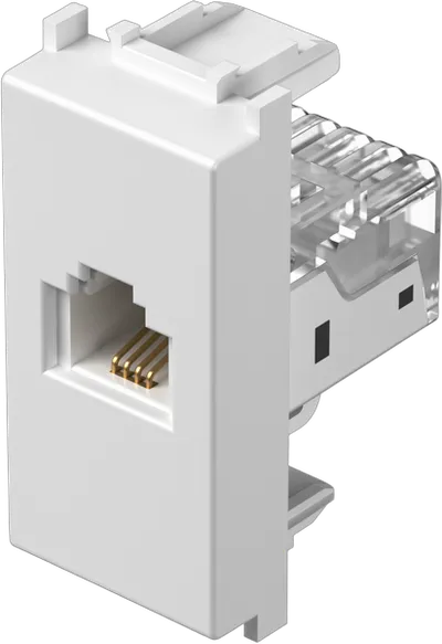 TEM Serie Modul Steckdosen SOCKET TEL KSRJ11 6/4 1M PW
