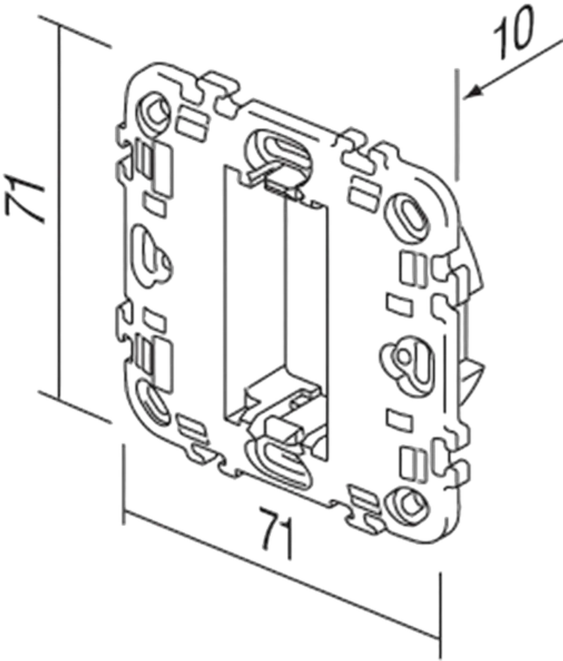 TEM Serie  Modul Montageträger MOUNTING FRAME WITHOUT SCREWS1
