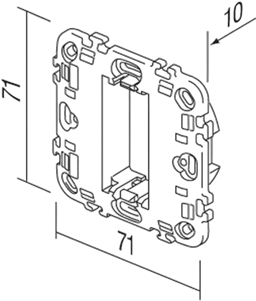 TEM Serie Modul Montageträger MOUNTING FRAME WITHOUT SCREWS1 TEM Serie Modul Montageträger MOUNTING FRAME WITHOUT SCREWS1