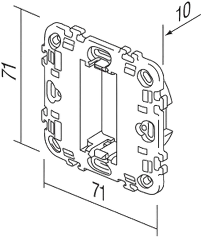 TEM Serie Modul Montageträger MOUNTING FRAME WITHOUT SCREWS1