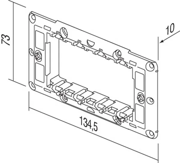 TEM Serie Modul Montageträger MOUNTING FRAME WITH SCREWS4M TEM Serie Modul Montageträger MOUNTING FRAME WITH SCREWS4M