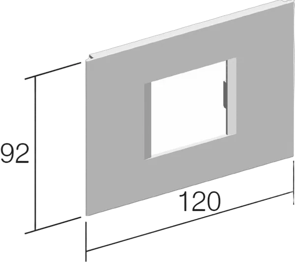 TEM Serie  Modul Brüstungskanal COVER PLATE MA92 2/3M PW