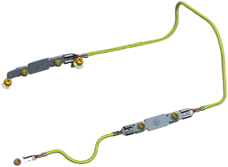 TEM Serie  Modul Brüstungskanal EARTHING PIECE MA2x A6.3 10/1