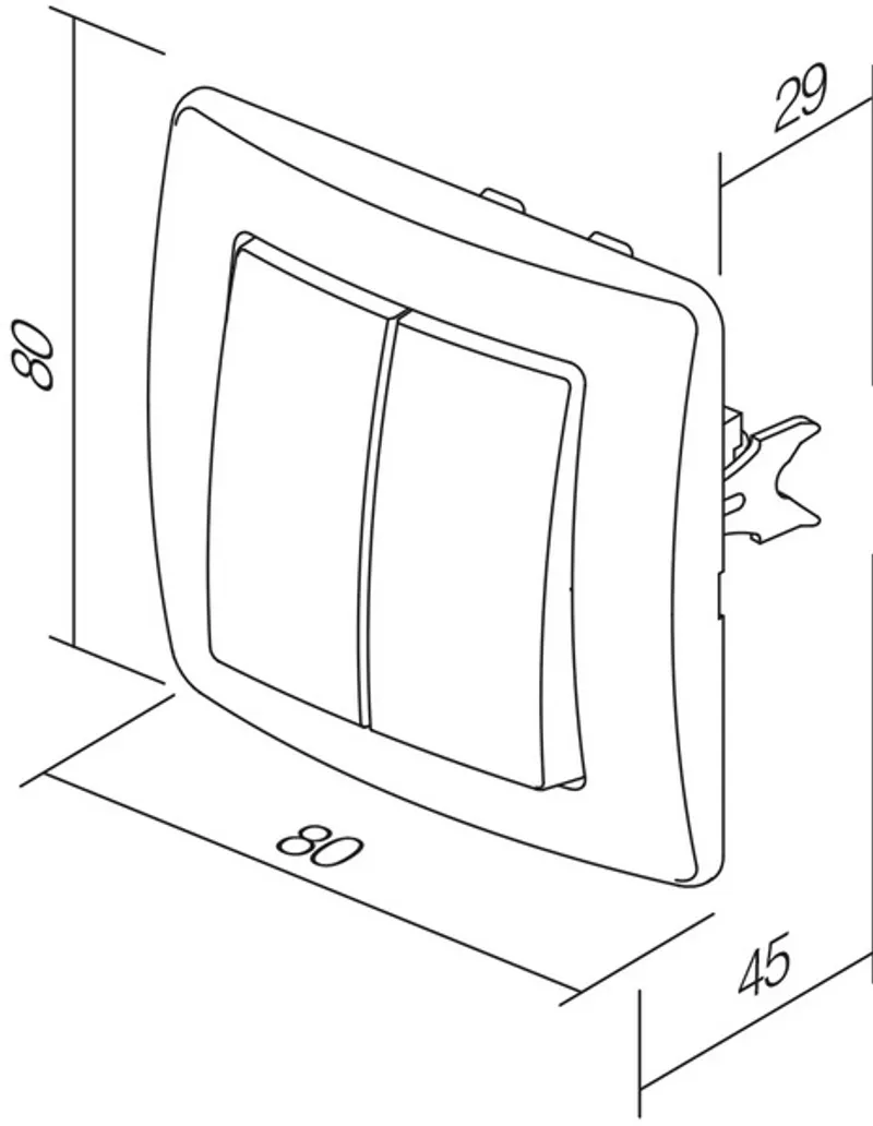 TEM Serie  Ekonomik Schalter Jalousie 10AX 250V~ __ NT 09