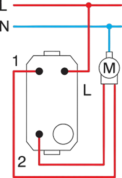 TEM Serie  Modul Taster Jalousie 1-0-216AX 250V