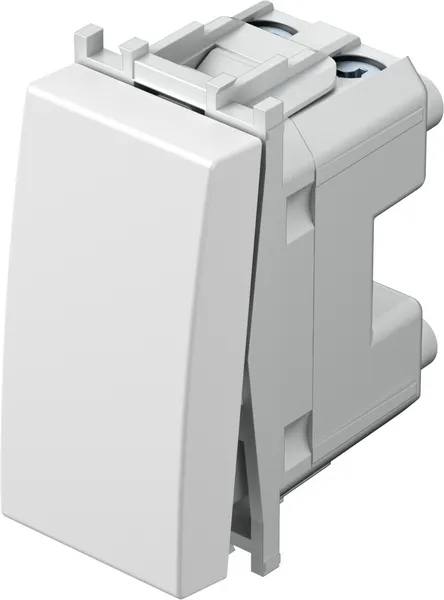TEM Serie Modul-Schalter SWITCH 2WAY16AX 250V~ 1M PW weißer 2-Wege-Lichtschalter mit rechteckiger Wippe und zwei TEM Serie Modul-Schalter SWITCH 2WAY16AX 250V~ 1M PW weißer 2-Wege-Lichtschalter mit rechteckiger Wippe und zwei
