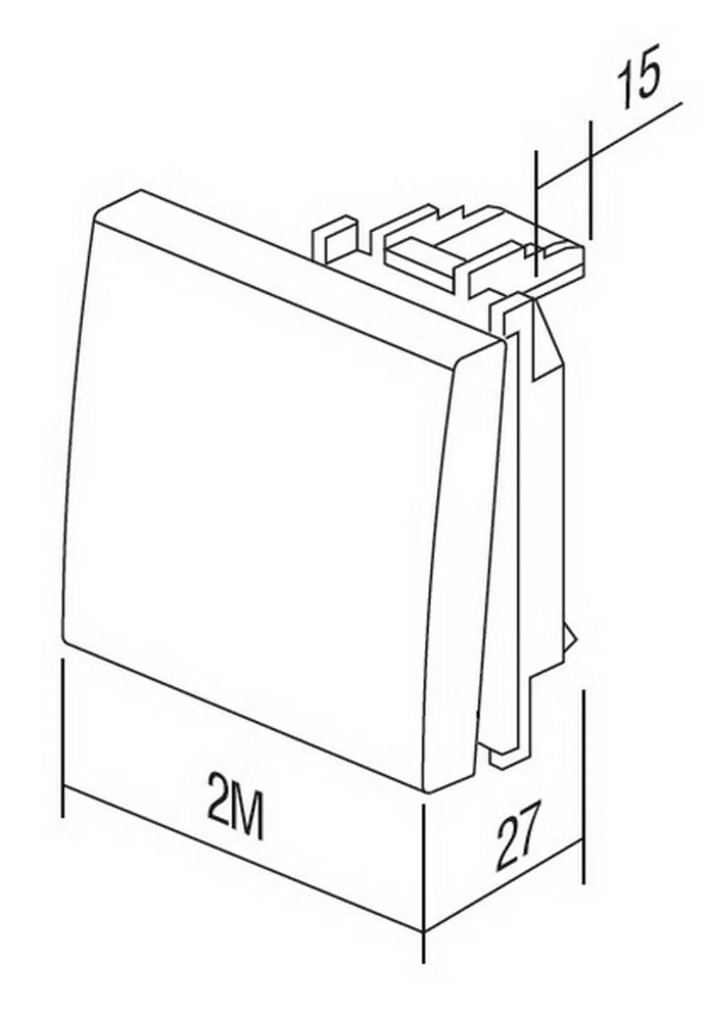 TEM Serie Modul Wippe mit Indikator 2M Antibacterial TEM Serie Modul Wippe mit Indikator 2M Antibacterial
