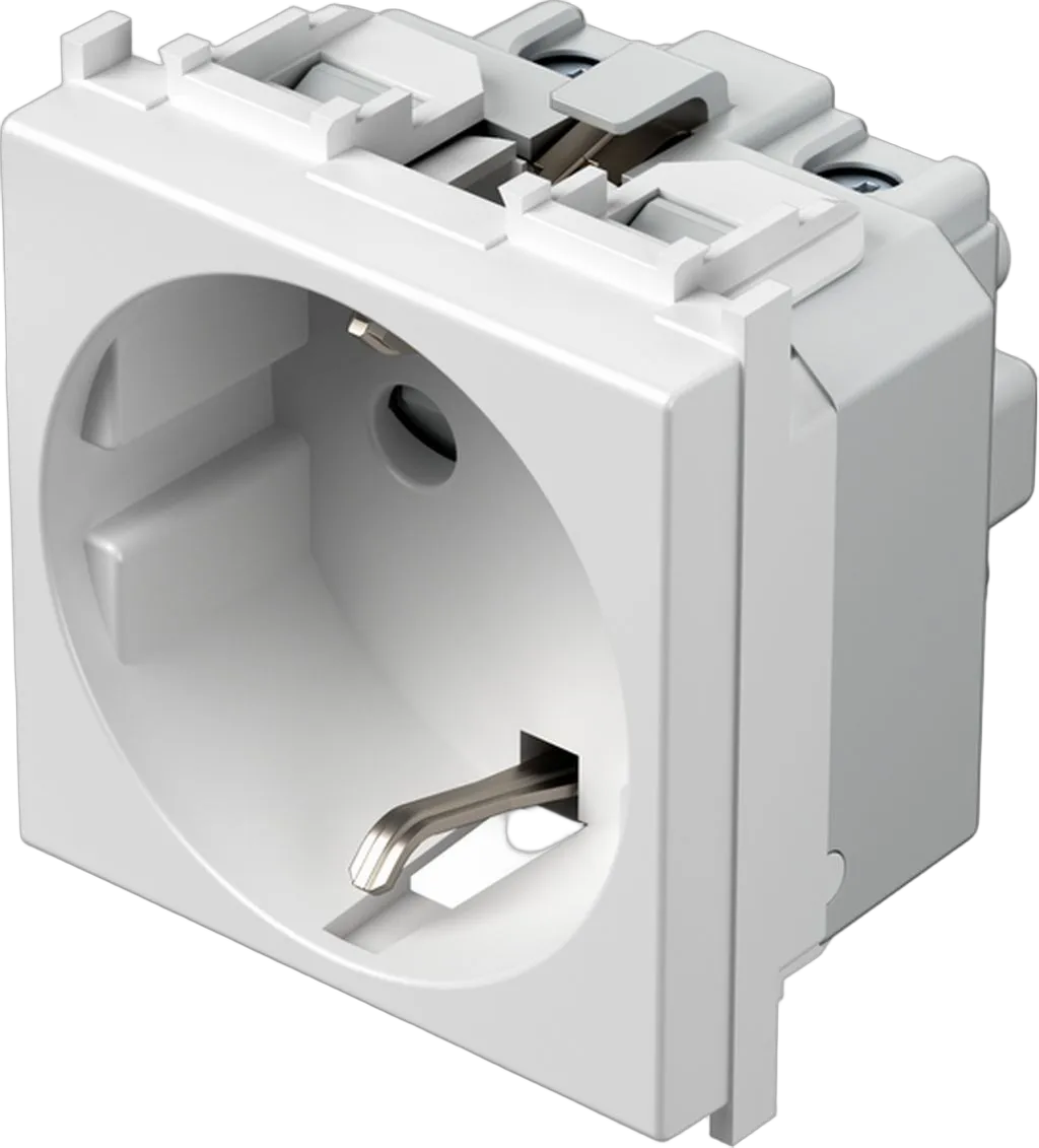 TEM Serie Modul Steckdose Schutzkontakt Antibacterial