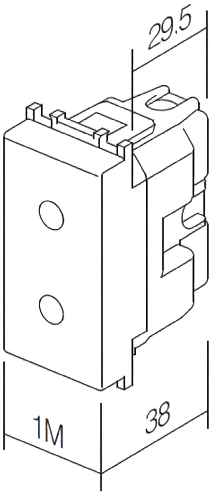 TEM Serie Modul Steckdose Euro Antibacterial TEM Serie Modul Steckdose Euro Antibacterial