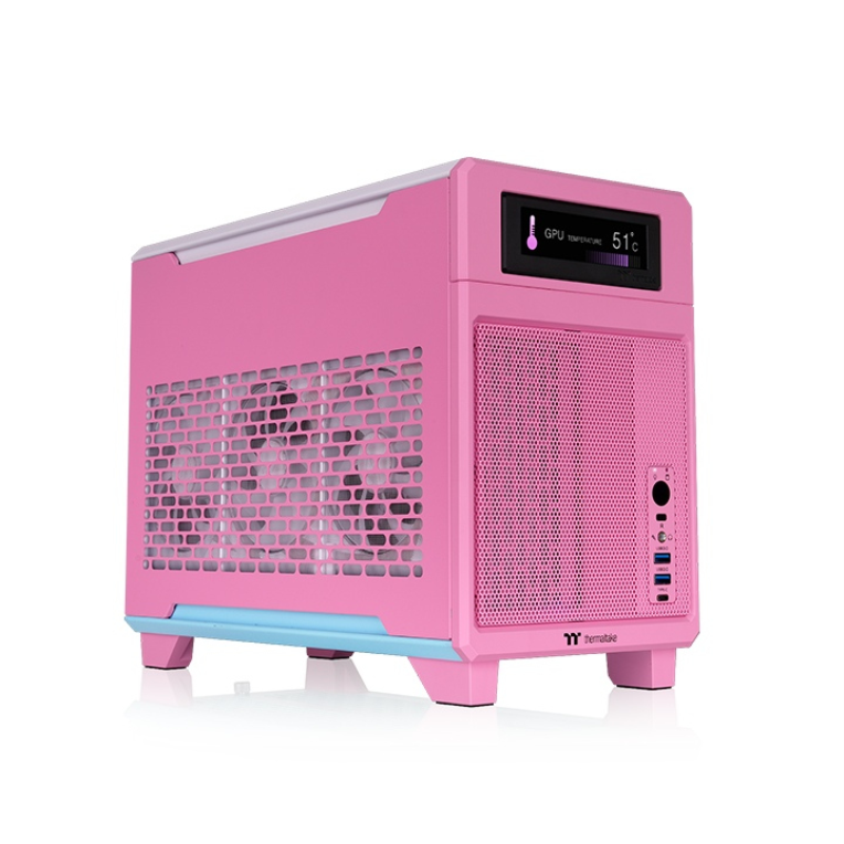 Geh Thermaltake TR100  Mini Tower  "Bubble Pink" retail