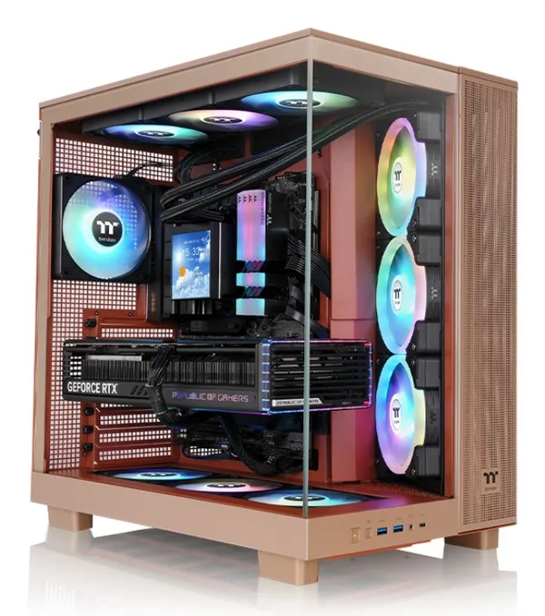 Geh Thermaltake View 380 XL TG Midi Tower ARGB Gravel Sand retail