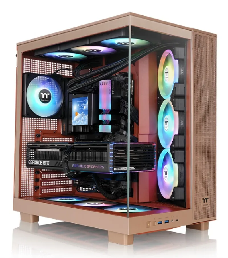 Geh Thermaltake View 380 XL TG Midi Tower ARGB Gravel Sand retail