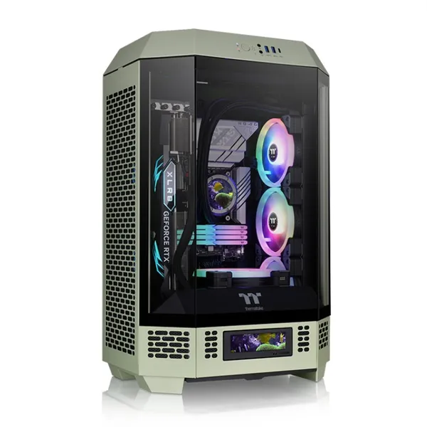 Geh Thermaltake The Tower 300 Mini Tower "Matcha Green" retail