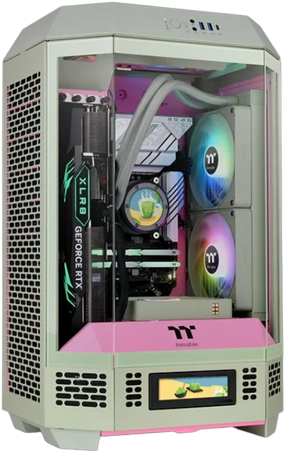 Geh Thermaltake The Tower 300  Mini Tower  "Matcha Plum" retail