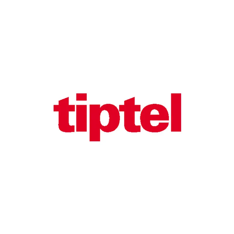 tiptel Netzteil für 31xx Telefone, логотип бренда tiptel красными буквами на белом фоне