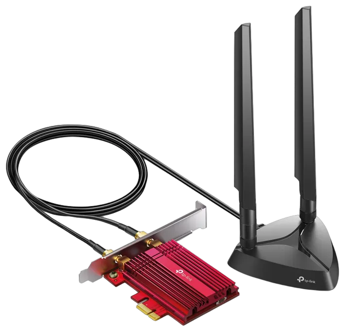 TP-Link Archer TXE75E AXE5400 Tri-Band Wi-Fi 6E Bluetooth PCI Express Adapter TP-Link Archer TXE75E AXE5400 Tri-Band Wi-Fi 6E Bluetooth PCI Express Adapter
