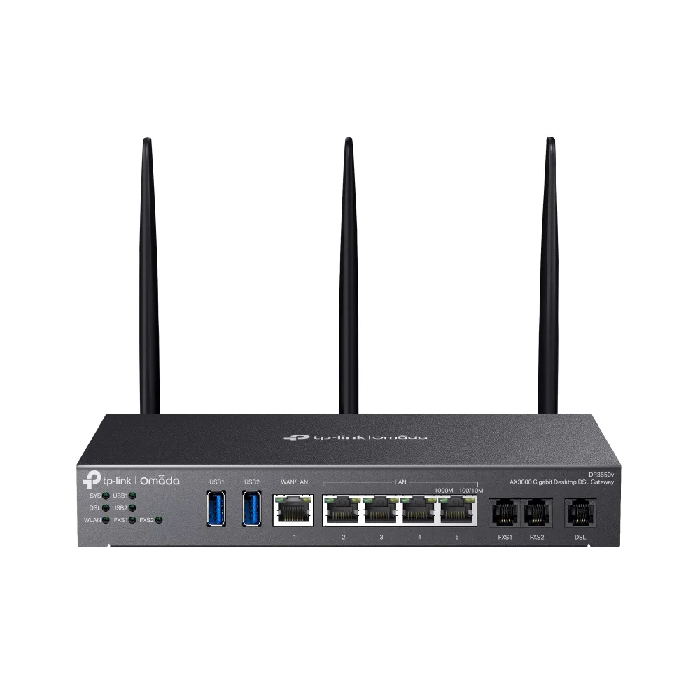 TP-Link Omada AX3000 Gigabit Desktop DSL Gateway DR3650V