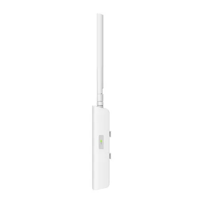 TP-Link Omada EAP603-Outdoor access point Wi-Fi 6 esterno bianco con antenna verticale e LED verde in vista laterale per TP-Link Omada EAP603-Outdoor access point Wi-Fi 6 esterno bianco con antenna verticale e LED verde in vista laterale per