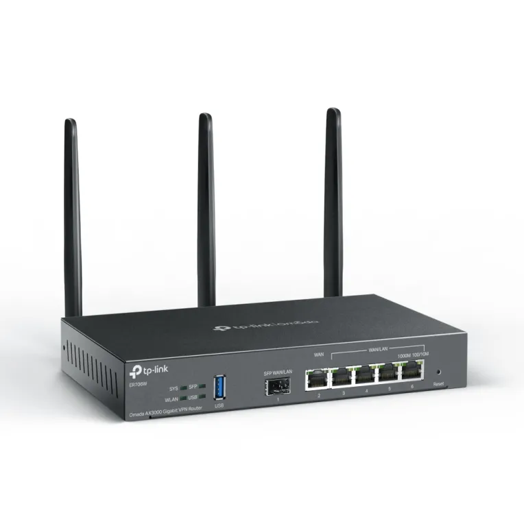 TP-Link ER706W Omada AX3000 Wi-Fi 6 Gigabit VPN Router TP-Link ER706W Omada AX3000 Wi-Fi 6 Gigabit VPN Router