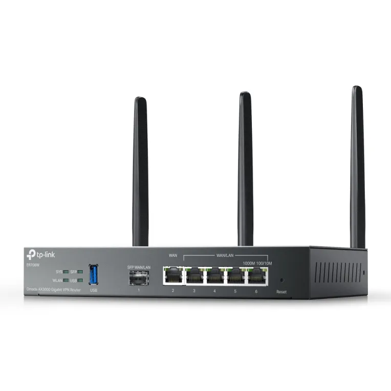 TP-Link ER706W Omada AX3000 Wi-Fi 6 Gigabit VPN Router TP-Link ER706W Omada AX3000 Wi-Fi 6 Gigabit VPN Router