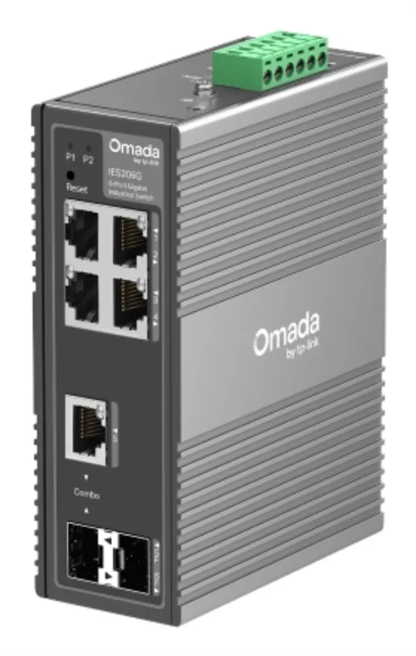 Omada IES206G 6-Port Gigabit Industrial Easy Managed Switch