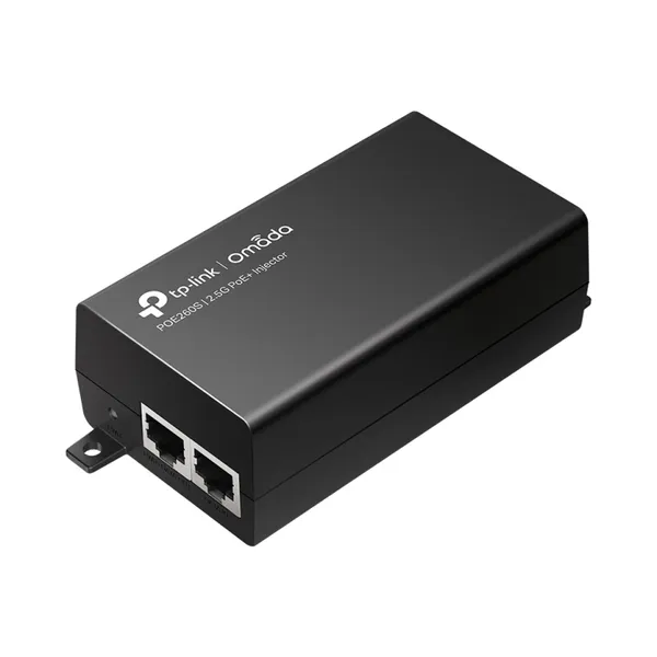 TP-LINK POE260S (TL-POE260S) PoE Injector - 2.5 Gbps - AC Input 100-240 V - 30 Watt - 1 Output Connector