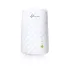 Weißer TP-Link RE200 AC750 WLAN-Repeater mit rautenförmiger Fronttextur, TP-Link-Logo oben und grün leuchtender Status-LED