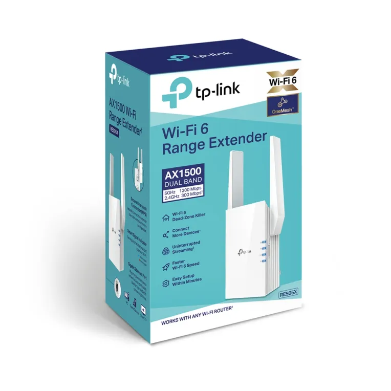 TP-Link RE505X AX1500 Wi-Fi 6 Range Extender