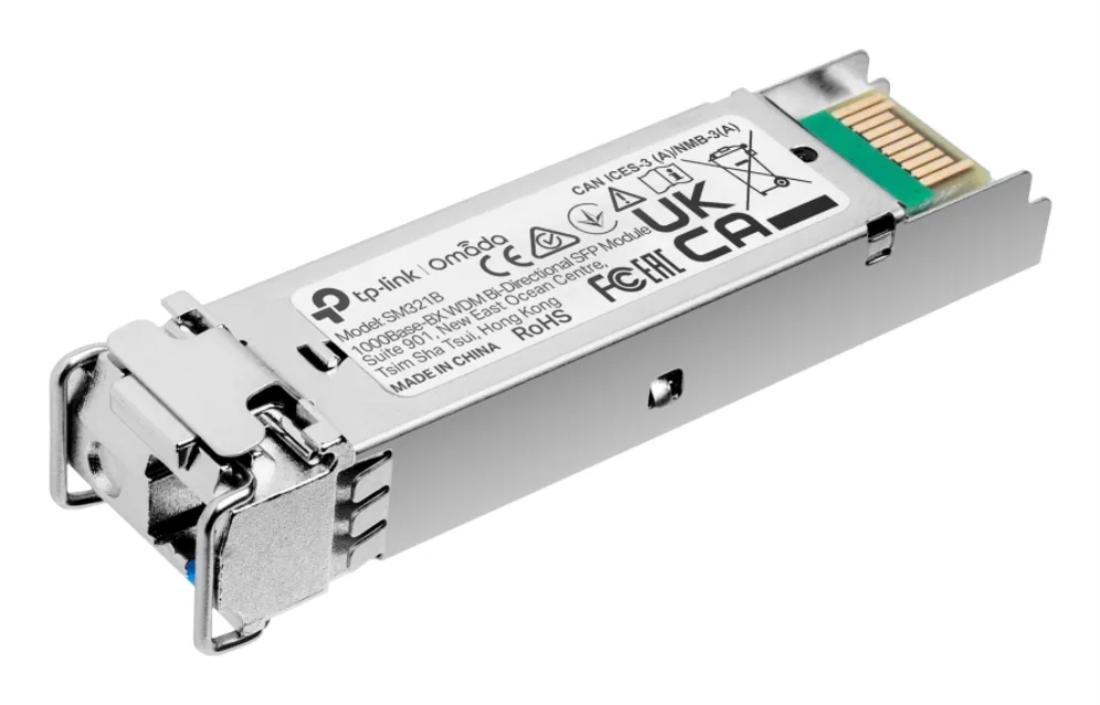 TP-Link SM321B 1G SFP Optical Module - WDM, SM, 1310nm, 1x LC Connector, 20km TP-Link SM321B 1G SFP Optical Module - WDM, SM, 1310nm, 1x LC Connector, 20km