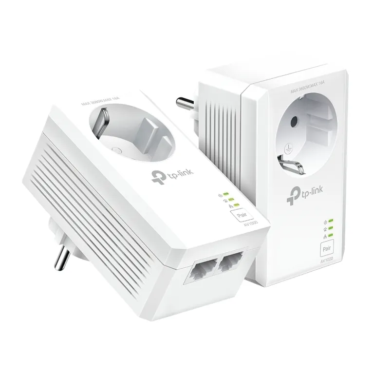 TP-Link TL-PA7027P KIT adaptador de red PowerLine 1000 Mbit/s Ethernet Blanco 2 pieza(s) TP-Link TL-PA7027P KIT adaptador de red PowerLine 1000 Mbit/s Ethernet Blanco 2 pieza(s)