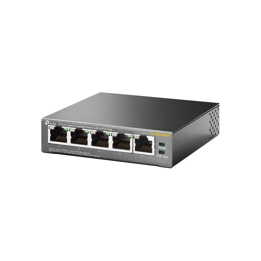 TP-Link Switch 5x GE TL-SG1005P (4xPOE/65W)V6.6 TP-Link Switch 5x GE TL-SG1005P (4xPOE/65W)V6.6