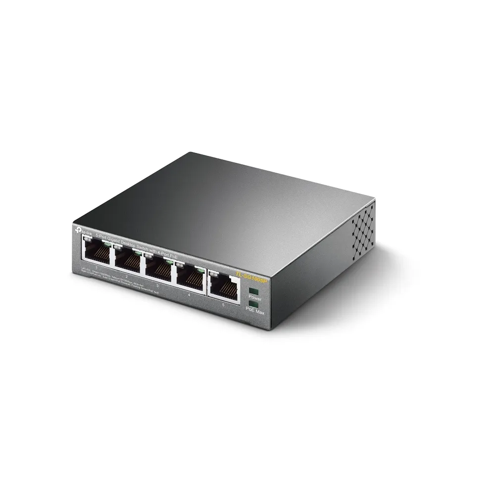 TP-Link Switch 5x GE TL-SG1005P (4xPOE/65W)V6.6 TP-Link Switch 5x GE TL-SG1005P (4xPOE/65W)V6.6