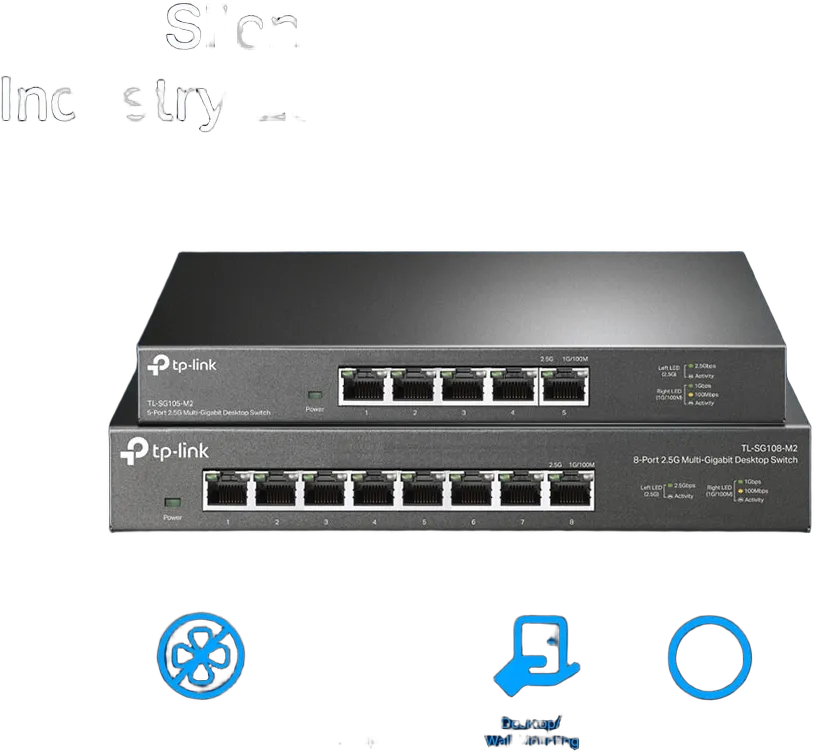 TP-Link - TL-SG105-M2 - 5-Port 2.5G Multi-Gigabit Desktop Switch TP-Link - TL-SG105-M2 - 5-Port 2.5G Multi-Gigabit Desktop Switch