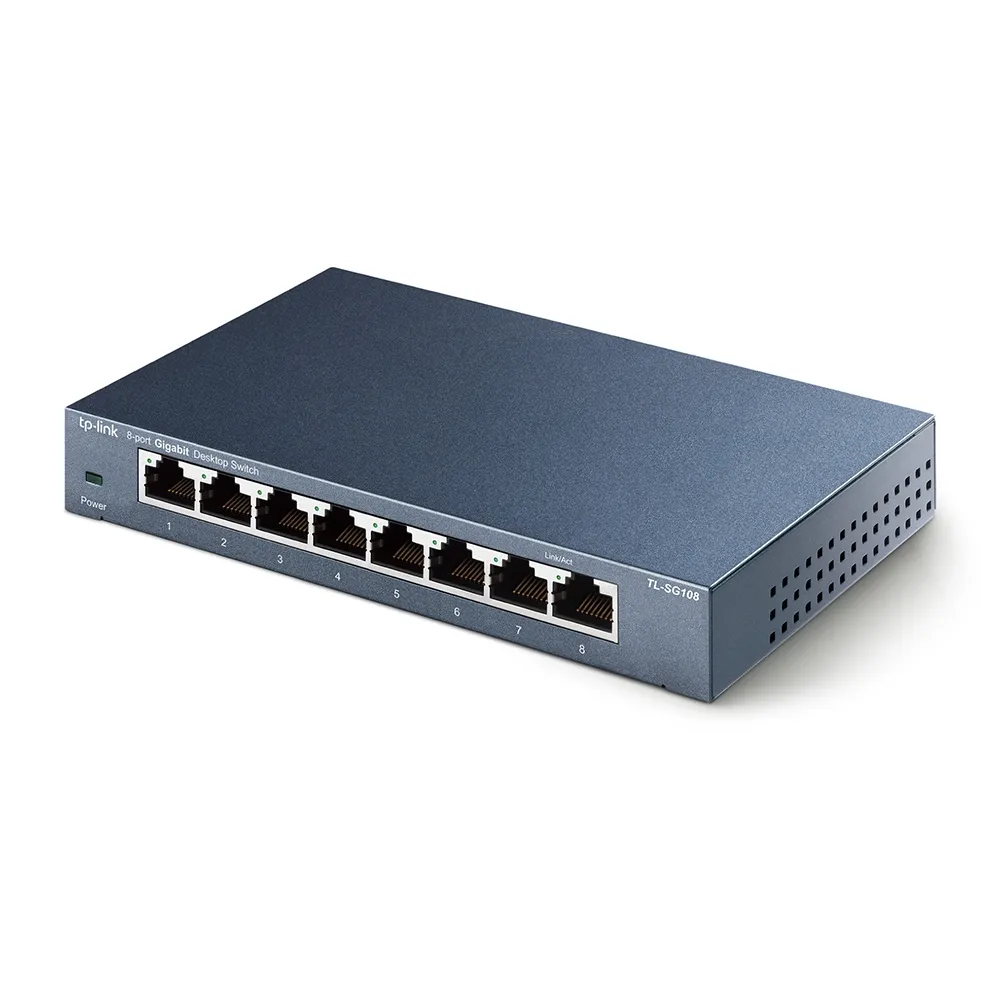 TP-Link - TL-SG108- 8-Port Gigabit Switch TP-Link - TL-SG108- 8-Port Gigabit Switch