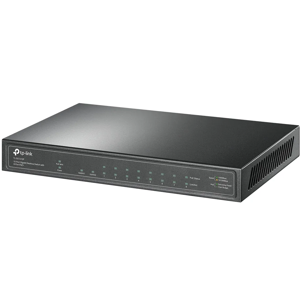 TP-Link Switch TL-SG1210P 10-Port Gigabit PoE TP-Link Switch TL-SG1210P 10-Port Gigabit PoE