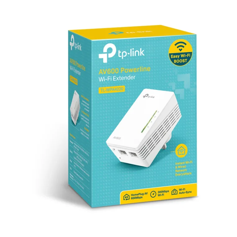 TP-Link TL-WPA4220 AV600 Powerline N300 Wi-Fi Extender TP-Link TL-WPA4220 AV600 Powerline N300 Wi-Fi Extender