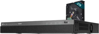 VIGI NVR2008H-8MP-2TB 8 Kanal PoE+ HDD & Recorder