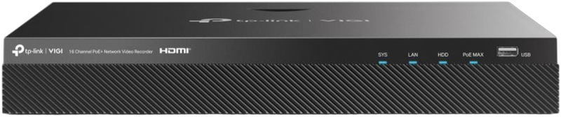 TP-LINK VIGI NVR2016H-16MP 16 Channel PoE+ Network Video Recorder