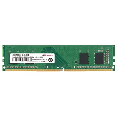 DDR4  8GB PC 2666 CL19 Transcend JetRam, JM2666HLG-8G