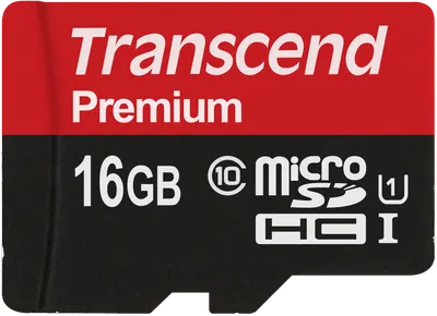 SD microSD Card  16GB Transcend SDHC UHS1 (ohne Adapter)