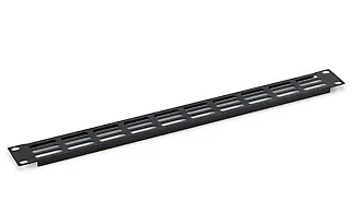 Triton 19"zbh. Blindplatte perforiertem Oval, 1HE, Lichtgrau