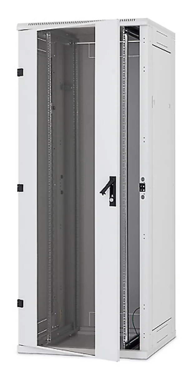 Triton 19"Schrank 37HE, B600/T1000, Lichtgrau, RTA-Serie, Belastung 1200kg erweiterbar bis auf 1500kg