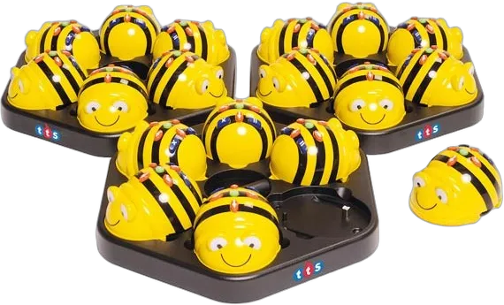 TTS Bee-Bot Klassensatz mit 6 Bee-Bot Robotern und Ladestation