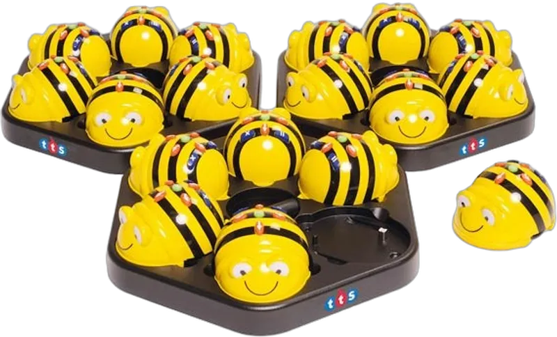 TTS Bee-Bot Klassensatz mit 6 Bee-Bot Robotern und Ladestation