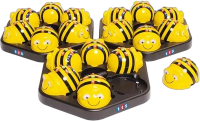 TTS Bee-Bot Klassensatz mit 6 Bee-Bot Robotern und Ladestation