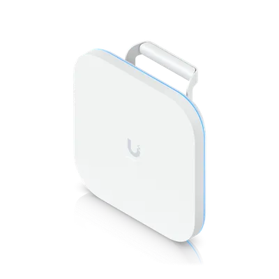 Ubiquiti UniFi BE9200 WIFI7 Outdoor-Access-Point mit 4x4 MIMO, 10 GbE und E7-Campus-Zertifizierung, weißes Gehäuse mit