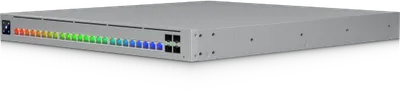 Ubiquiti Switch full managed Layer3 28 Port • Stacking • 16x 10GbE • 8x 2,5GbE • PoE Budget 1050W • 24x PoE bt • 4x SFP28 • 19" • UniFi • ECS-24S-PoE Ubiquiti Switch full managed Layer3 28 Port • Stacking • 16x 10GbE • 8x 2,5GbE • PoE Budget 1050W • 24x PoE bt • 4x SFP28 • 19" • UniFi • ECS-24S-PoE
