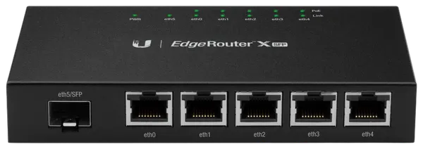 Ubiquiti EdgeRouter X, 5-port Gigabit Router, 1x SFP In