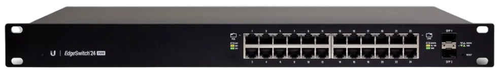 Ubiquiti EdgeSwitch 24 / 24 Gigabit RJ45 Ports / 2 SFP Ports / 250W / PoE+ / ES-24-250W