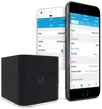 Ubiquiti airCube ISP Wi-Fi Router (PoE not included)
